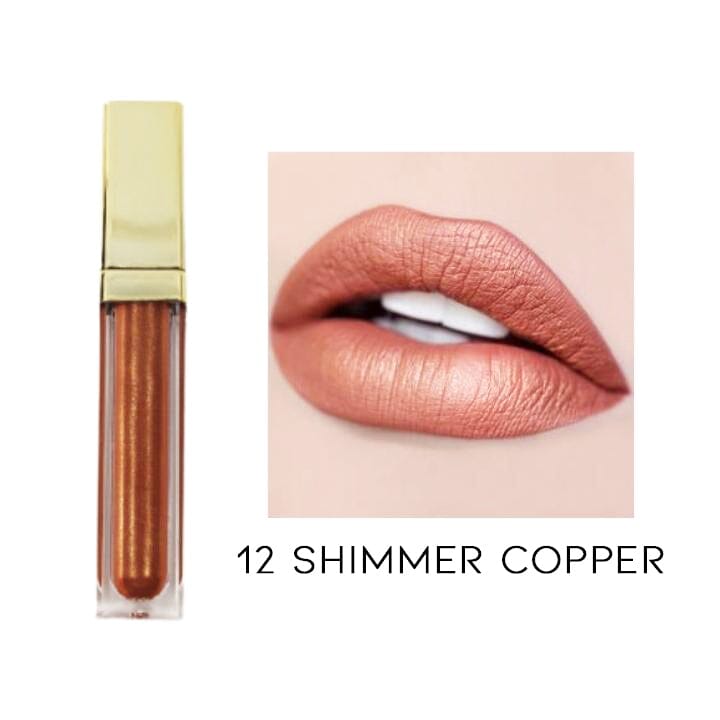 24HRS Waterproof Matte Liquid Lipstick Every Day And Night 12 Shimmer Copper