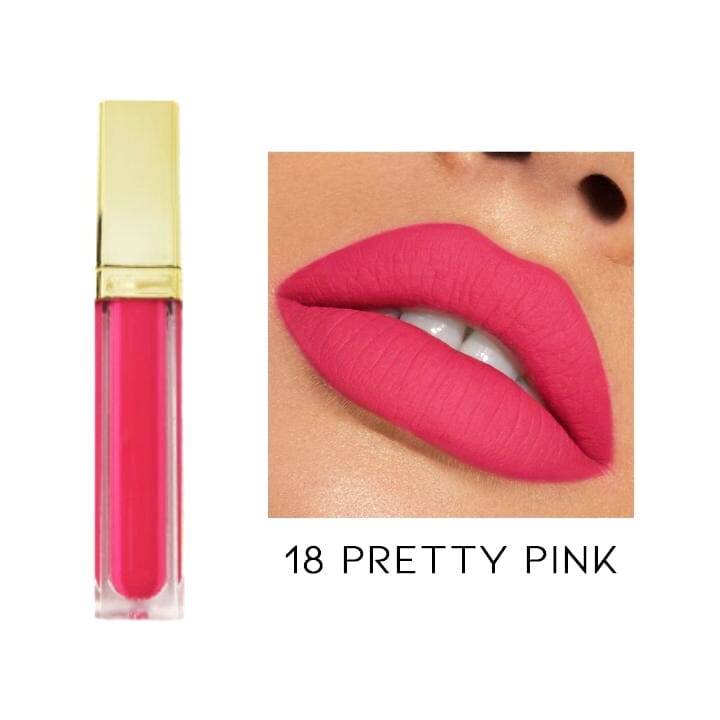24HRS Waterproof Matte Liquid Lipstick Every Day And Night 18 Pretty Pink