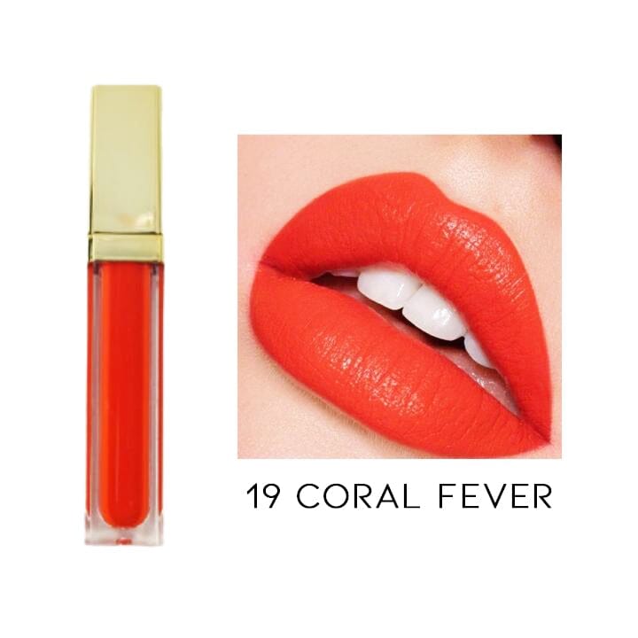24HRS Waterproof Matte Liquid Lipstick Every Day And Night 19 Coral Fever