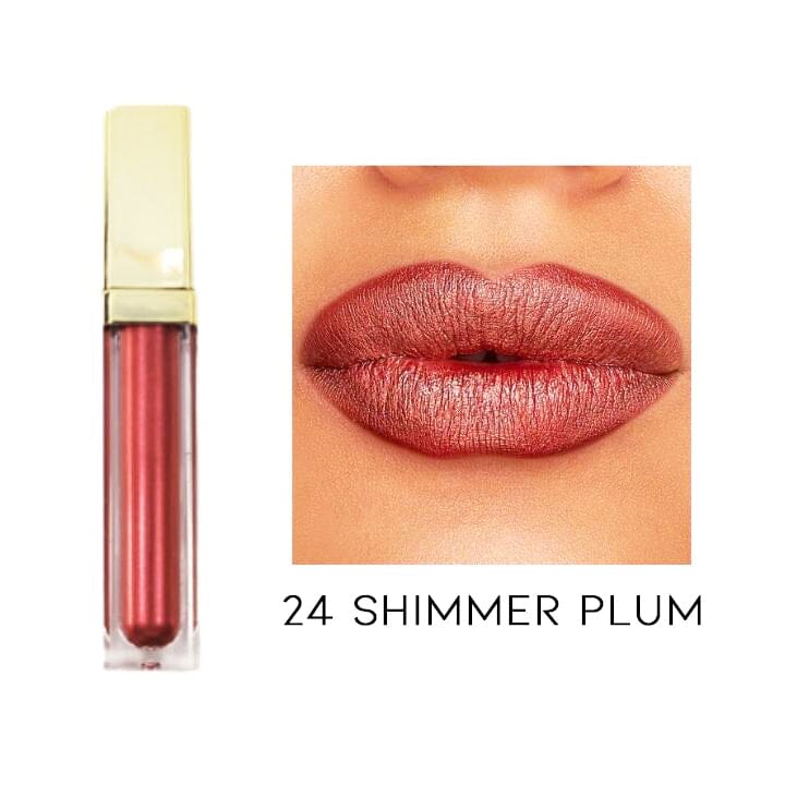 24HRS Waterproof Matte Liquid Lipstick Every Day And Night 24 Shimmer Plum