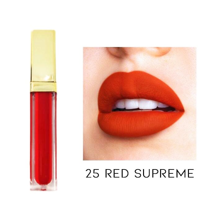 24HRS Waterproof Matte Liquid Lipstick Every Day And Night 25 Red Supreme