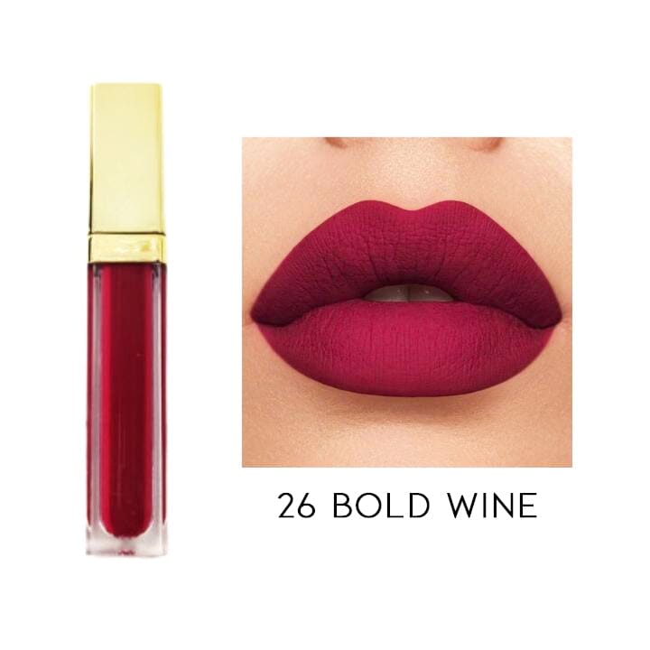 24HRS Waterproof Matte Liquid Lipstick Every Day And Night 26 Bold Wine