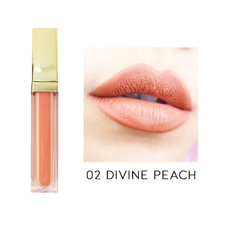 24HRS Waterproof Matte Liquid Lipstick Every Day And Night 02 Divine Peach